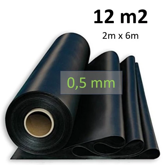 12m2 0,5mm PVC Gumifólia (2 x 6m) Ubbink UV álló méretre vágva tófólia