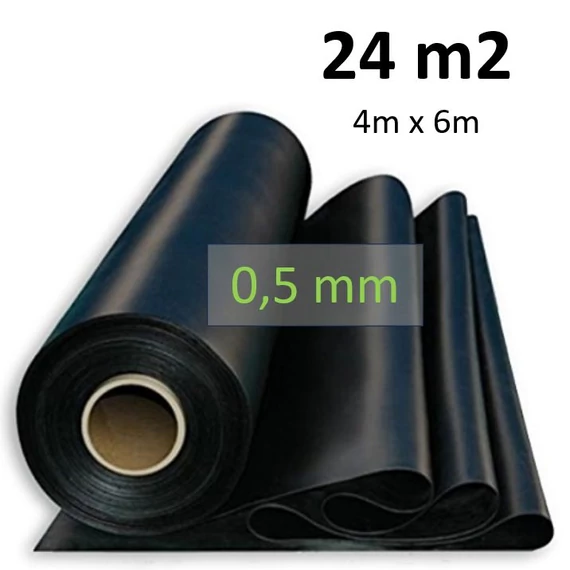 24m2 0,5mm PVC Gumifólia (4 x 6m) Ubbink UV álló méretre vágva tófólia