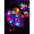 Karácsonyi LED Bogyós Füzér Műanyag (100LED/10m/10cm) multicolor, adapteres