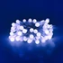 Karácsonyi LED Bogyós Füzér Műanyag (100LED/10m/10cm) hideg fénnyel, adapteres