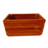 Virágláda kültéri borovi fenyőből 125x45x45 mahagóni